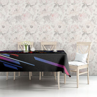 Caribbean Cricket Custom Antigua and Barbuda Tablecloth Abstract Geometric Pattern