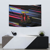 Caribbean Cricket Custom Antigua and Barbuda Tapestry Abstract Geometric Pattern