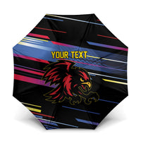 Caribbean Cricket Custom Antigua and Barbuda Umbrella Abstract Geometric Pattern