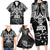 New Zealand Rugby Family Matching Long Sleeve Bodycon Dress and Hawaiian Shirt Black Haka Dance With NZ Champions History LT9 - Wonder Print Shop