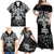 New Zealand Rugby Family Matching Off Shoulder Maxi Dress and Hawaiian Shirt Black Haka Dance With NZ Champions History LT9 - Wonder Print Shop