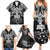 New Zealand Rugby Family Matching Summer Maxi Dress and Hawaiian Shirt Black Haka Dance With NZ Champions History - Wonder Print Shop