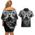 Custom New Zealand Rugby Couples Matching Off Shoulder Short Dress and Hawaiian Shirt Black Haka Dance With NZ Champions History LT9 - Wonder Print Shop