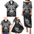 Custom New Zealand Rugby Family Matching Puletasi Dress and Hawaiian Shirt Black Haka Dance With NZ Champions History - Wonder Print Shop