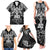 Custom New Zealand Rugby Family Matching Tank Maxi Dress and Hawaiian Shirt Black Haka Dance With NZ Champions History - Wonder Print Shop