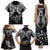 Custom New Zealand Rugby Family Matching Tank Maxi Dress and Hawaiian Shirt Black Haka Dance With NZ Champions History - Wonder Print Shop