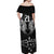 Custom New Zealand Rugby Off Shoulder Maxi Dress Black Haka Dance With NZ Champions History - Wonder Print Shop