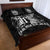 Custom New Zealand Rugby Quilt Bed Set Black Haka Dance With NZ Champions History - Wonder Print Shop