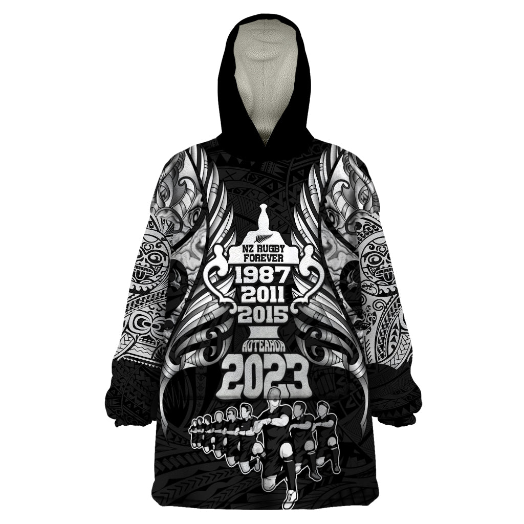 custom-new-zealand-rugby-wearable-blanket-hoodie-black-haka-dance-with-nz-champions-history