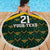 Jamaica Football Custom Beach Blanket Black Ethnic Motifs LT9 - Wonder Print Shop