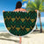 Jamaica Football Custom Beach Blanket Black Ethnic Motifs LT9 - Wonder Print Shop