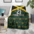 Jamaica Football Custom Blanket Black Ethnic Motifs