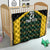 Jamaica Football Custom Quilt Black Ethnic Motifs - Wonder Print Shop