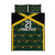 Jamaica Football Custom Quilt Bed Set Black Ethnic Motifs - Wonder Print Shop