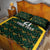 Jamaica Football Custom Quilt Bed Set Black Ethnic Motifs - Wonder Print Shop