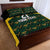 Jamaica Football Custom Quilt Bed Set Black Ethnic Motifs - Wonder Print Shop