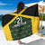 Jamaica Football Custom Sarong Black Ethnic Motifs