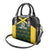 Jamaica Football Custom Shoulder Handbag Black Ethnic Motifs