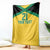 Jamaica Football Custom Blanket Gold Ethnic Motifs