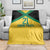 Jamaica Football Custom Blanket Gold Ethnic Motifs