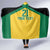 Jamaica Football Custom Hooded Blanket Gold Ethnic Motifs