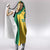 Jamaica Football Custom Hooded Blanket Gold Ethnic Motifs