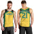 Jamaica Football Custom Men Tank Top Gold Ethnic Motifs