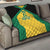 Jamaica Football Custom Quilt Gold Ethnic Motifs - Wonder Print Shop