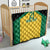 Jamaica Football Custom Quilt Gold Ethnic Motifs - Wonder Print Shop