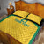 Jamaica Football Custom Quilt Bed Set Gold Ethnic Motifs - Wonder Print Shop