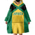 Jamaica Football Custom Wearable Blanket Hoodie Gold Ethnic Motifs