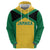 Jamaica Football Custom Zip Hoodie Gold Ethnic Motifs - Wonder Print Shop