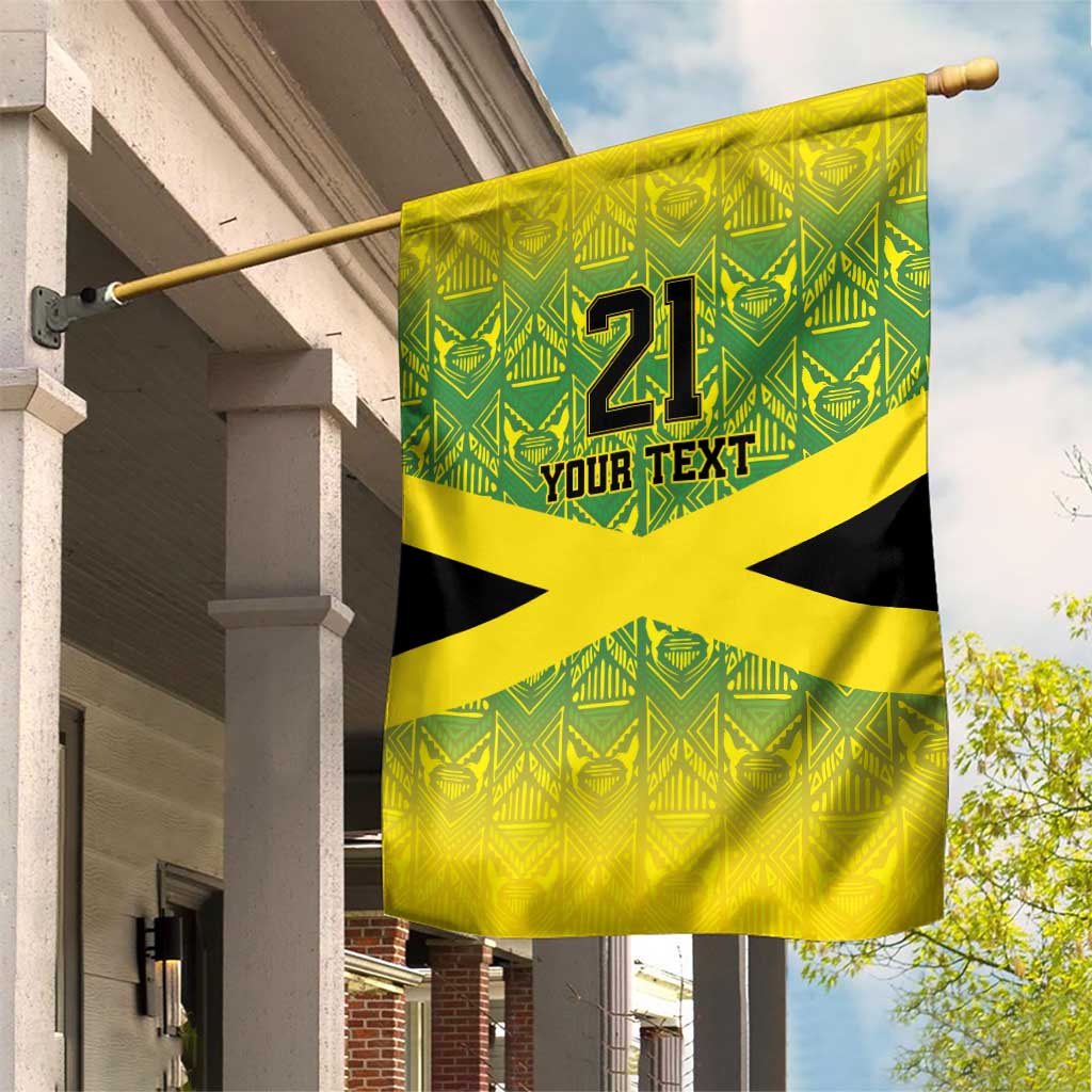 Custom Jamaica Reggae Boyz Garden Flag With Traditional Pattern