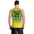 Custom Jamaica Reggae Boyz Men Tank Top With Traditional Pattern