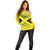 Custom Jamaica Reggae Boyz Off Shoulder Sweater With Traditional Pattern