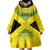 Custom Jamaica Reggae Boyz Wearable Blanket Hoodie With Traditional Pattern