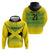 Custom Jamaica Reggae Boyz Zip Hoodie With Traditional Pattern - Wonder Print Shop