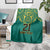 Jamaica Tribal Custom Football Blanket Green Style