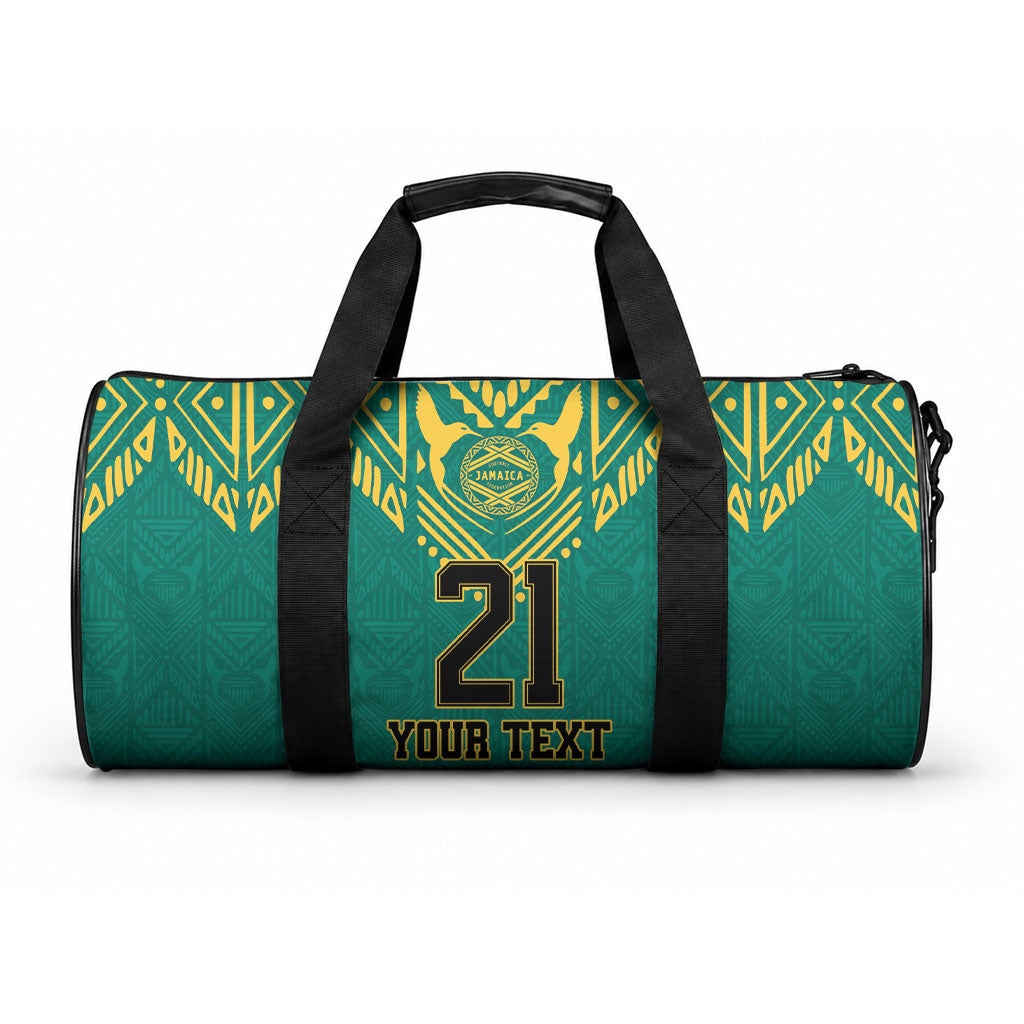 Afro-Jamaicans Tribal Custom Football Duffle Bag Green Style