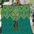 Jamaica Tribal Custom Football Quilt Green Style - Wonder Print Shop