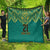 Jamaica Tribal Custom Football Quilt Green Style - Wonder Print Shop