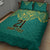 Jamaica Tribal Custom Football Quilt Bed Set Green Style - Wonder Print Shop