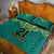 Jamaica Tribal Custom Football Quilt Bed Set Green Style - Wonder Print Shop