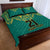 Jamaica Tribal Custom Football Quilt Bed Set Green Style - Wonder Print Shop