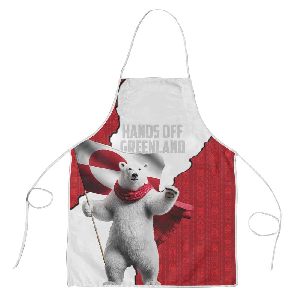 Hands Off Greenland Apron Poland Bear with Flag