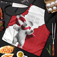 Hands Off Greenland Apron Poland Bear with Flag