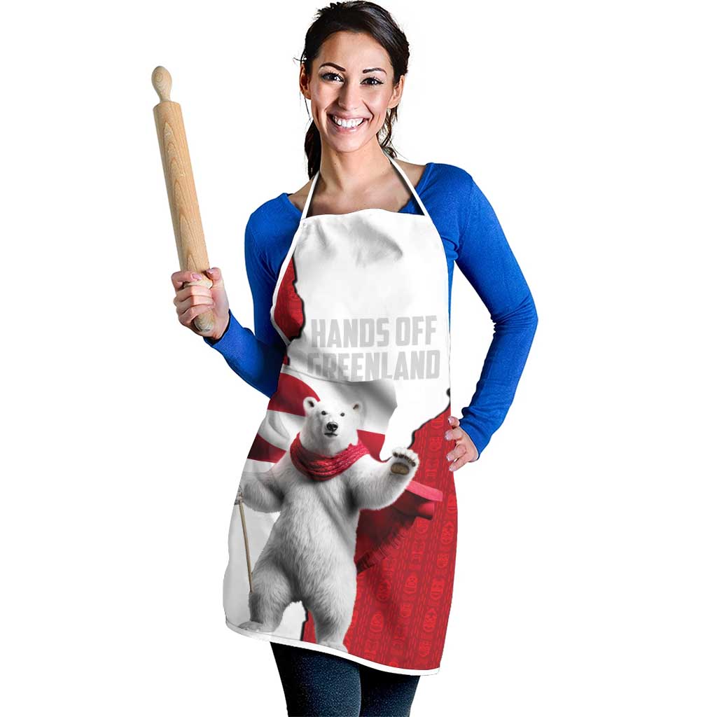 Hands Off Greenland Apron Poland Bear with Flag
