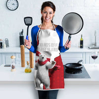 Hands Off Greenland Apron Poland Bear with Flag