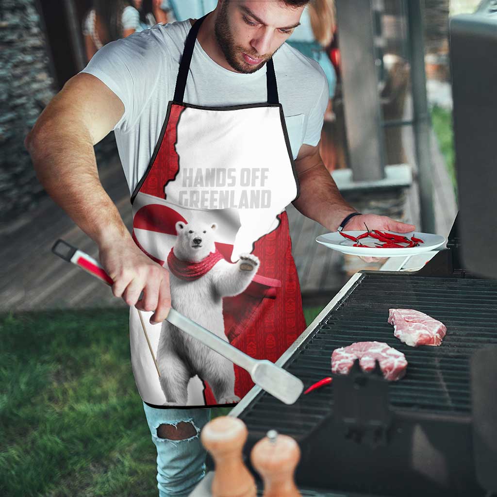 Hands Off Greenland Apron Poland Bear with Flag