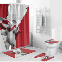 Hands Off Greenland Bathroom Set Poland Bear with Flag